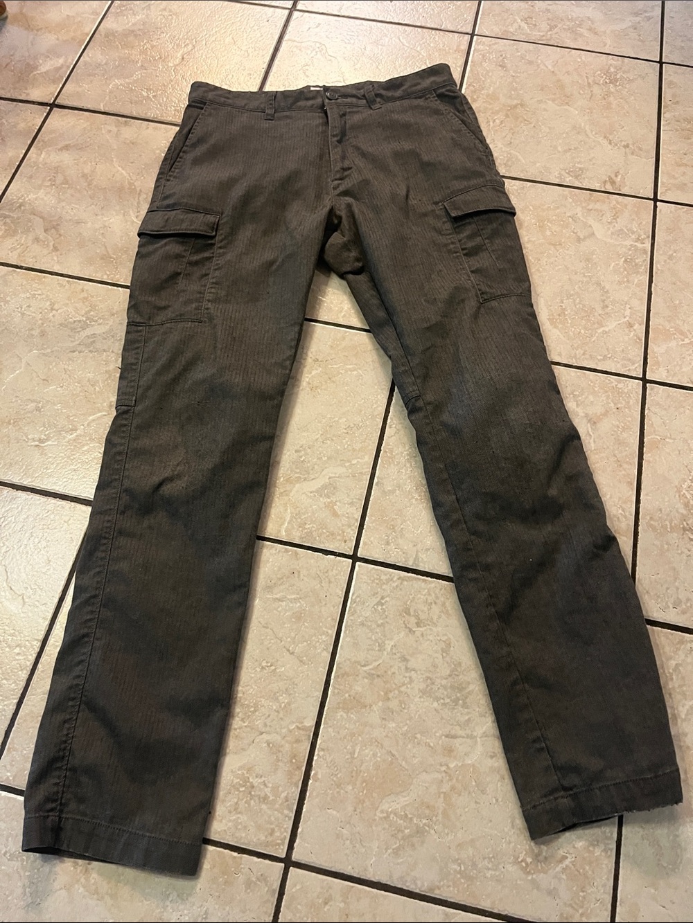Good fellow Men's Grey Cargo Pants 32 x 32